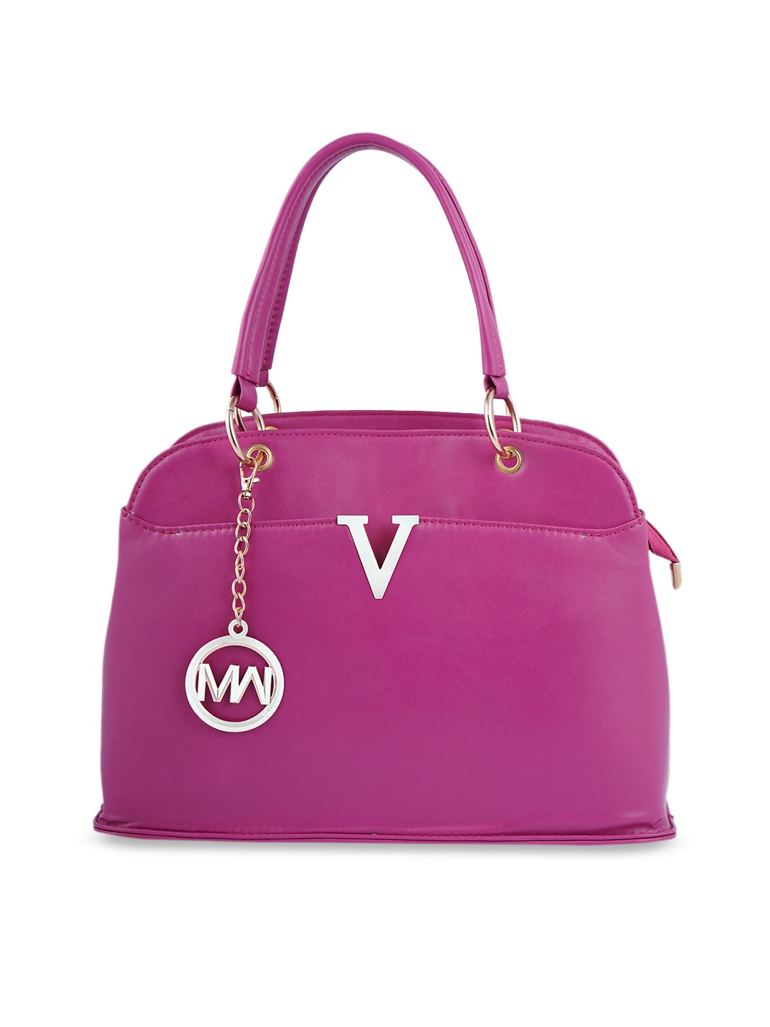 

WOMEN MARKS Pink Solid Handheld Bag
