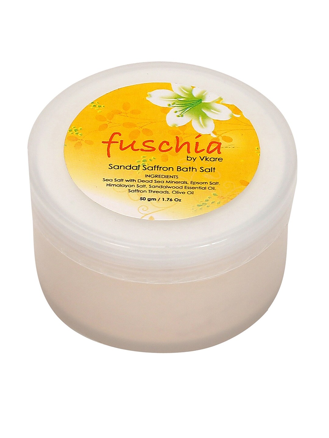 

Fuschia Sandal Saffron Bath Salt - 50 g, Yellow