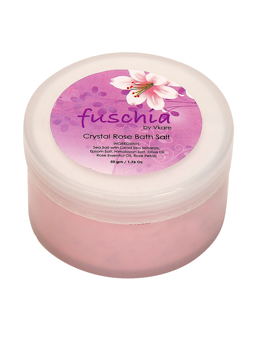 

Fuschia Crystal Rose Bath Salt - 50 g, Pink