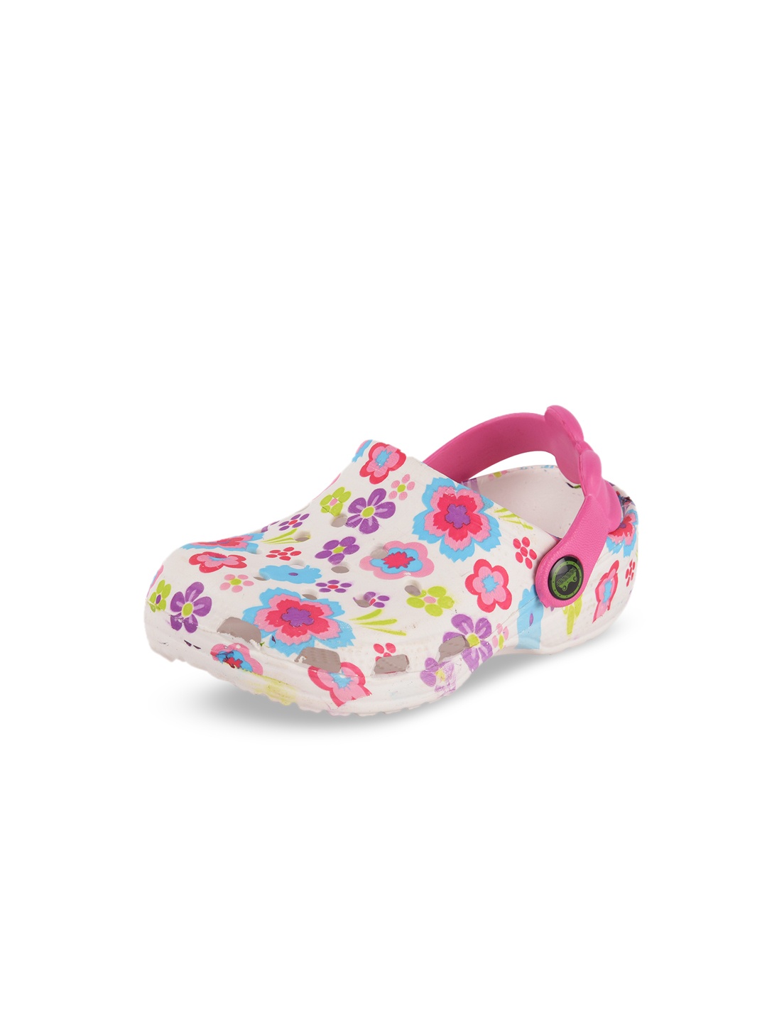 

Yellow Bee Girls Multicoloured Floral Print Clogs, Multi