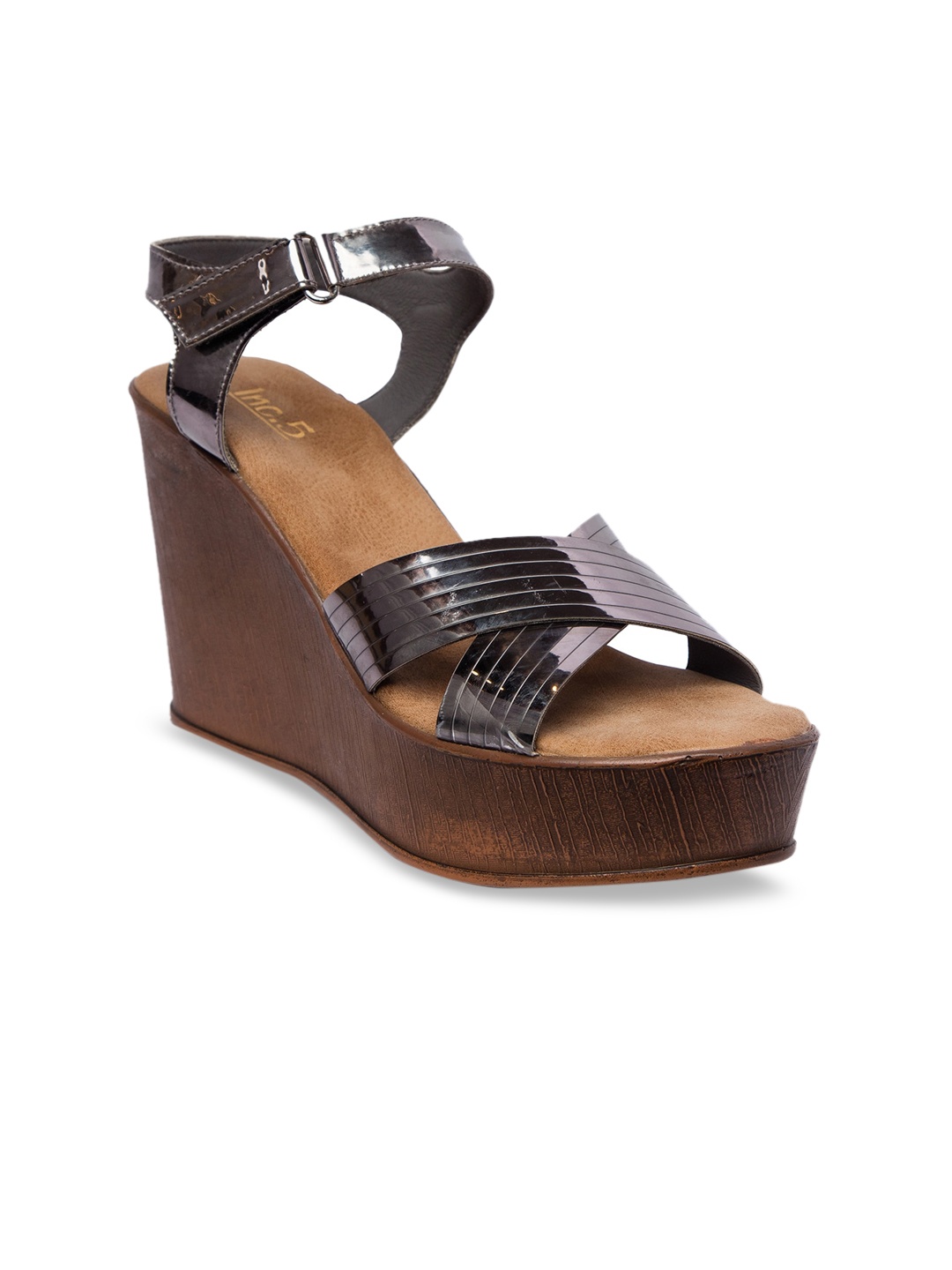 

Inc 5 Women Grey Solid Sandals