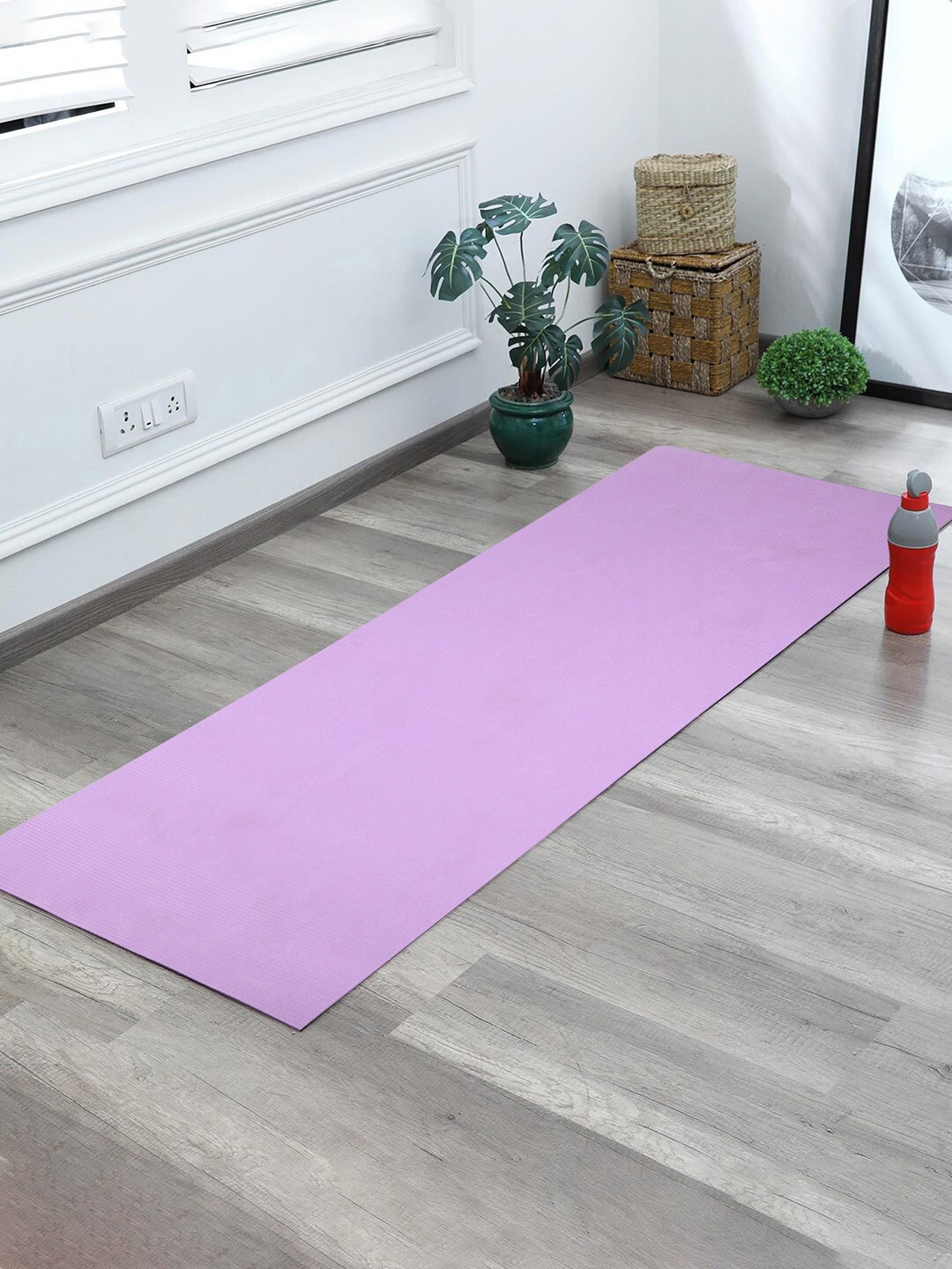 

RUGSMITH Purple Self-Design Premium Anti-Skid BPA Free EVA Yoga Mat