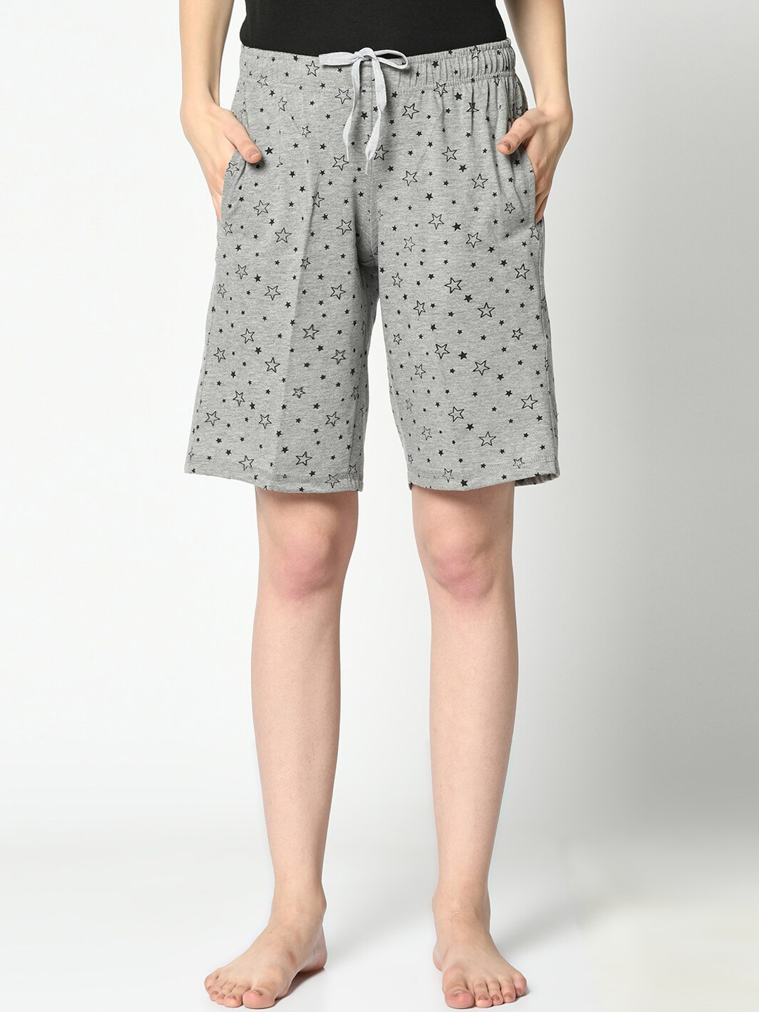 

MACK JONNEY Women Grey Lounge Shorts