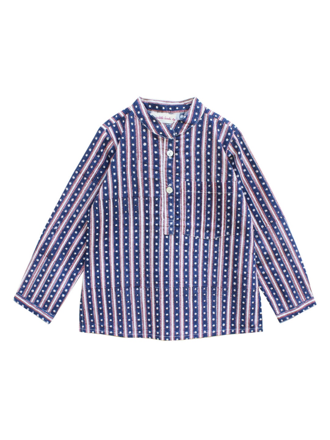 

My Little Lambs Boys Blue Printed A-Line Kurta