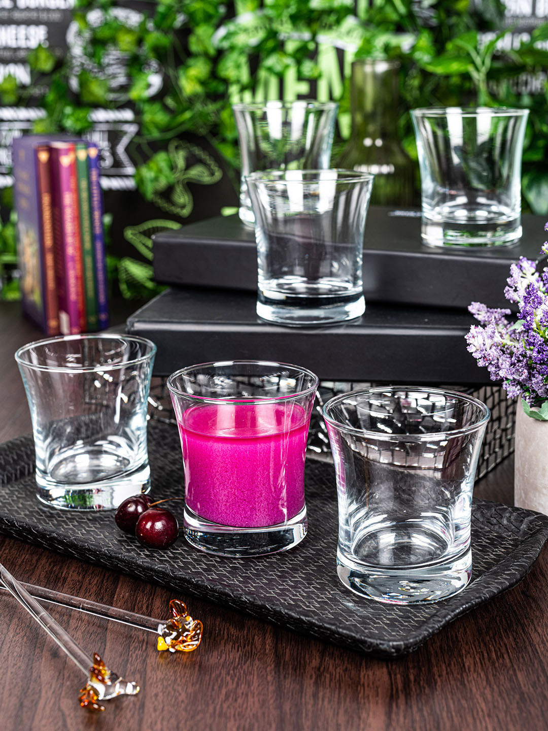 

GOODHOMES Transparent Set of 6 Pcs Glass Juice Tumbler