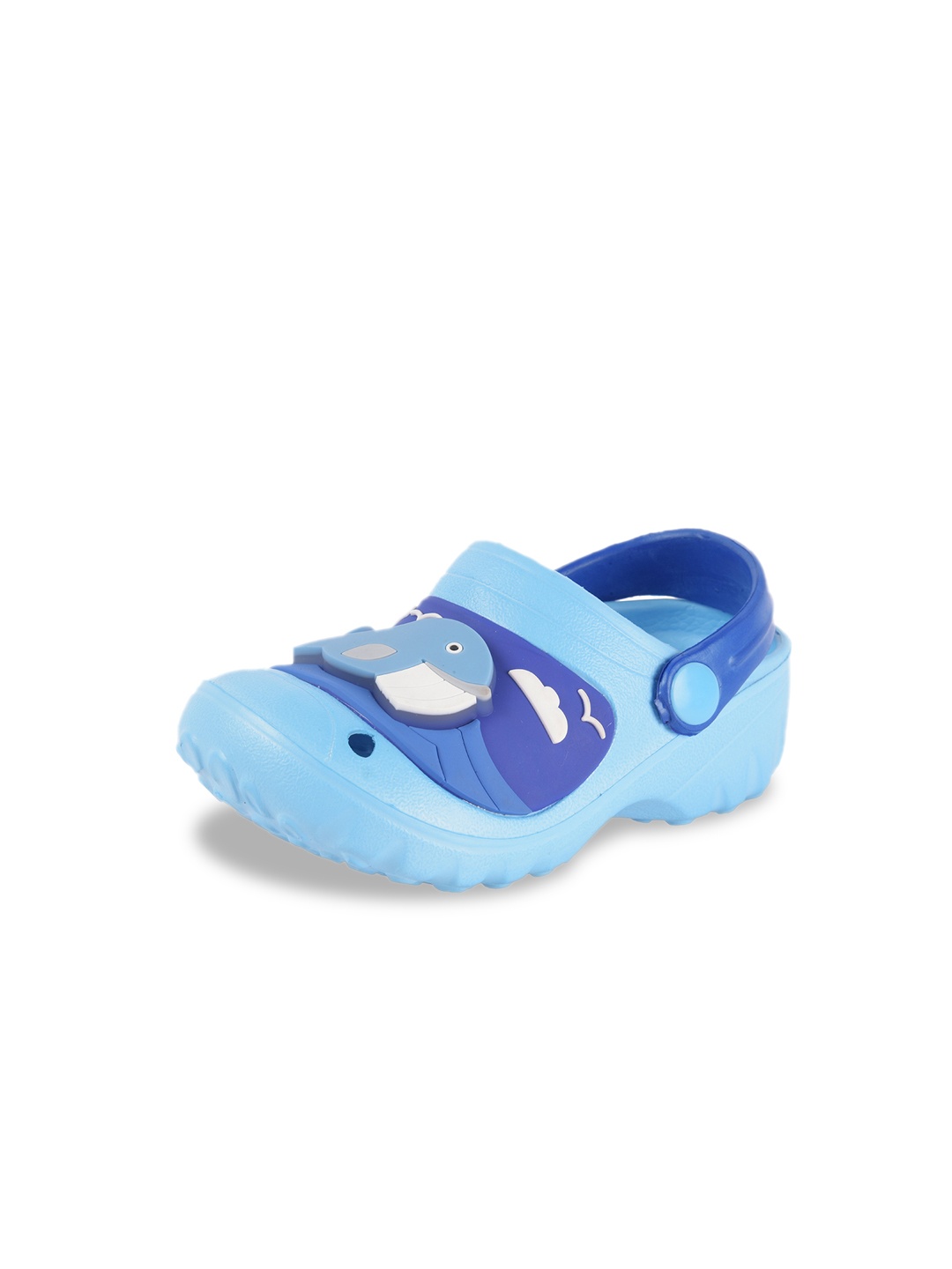 

Yellow Bee Boys Blue & White 3D LED Applique Clogs