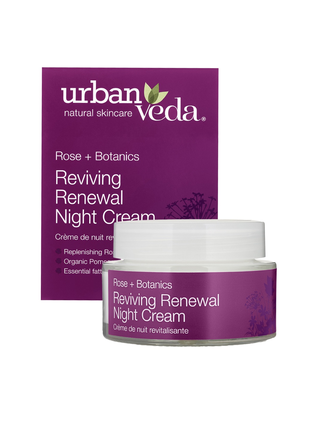 

Urban Veda Reviving Rose Renewal Night Cream, 50ml, White