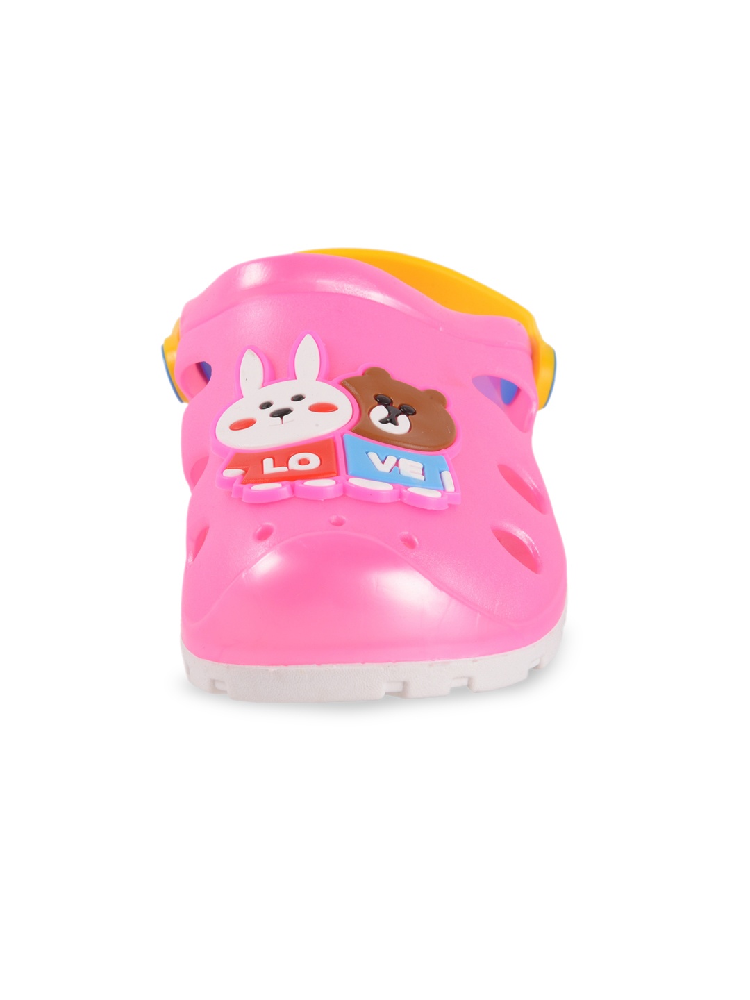 

Yellow Bee Girls Pink Clogs