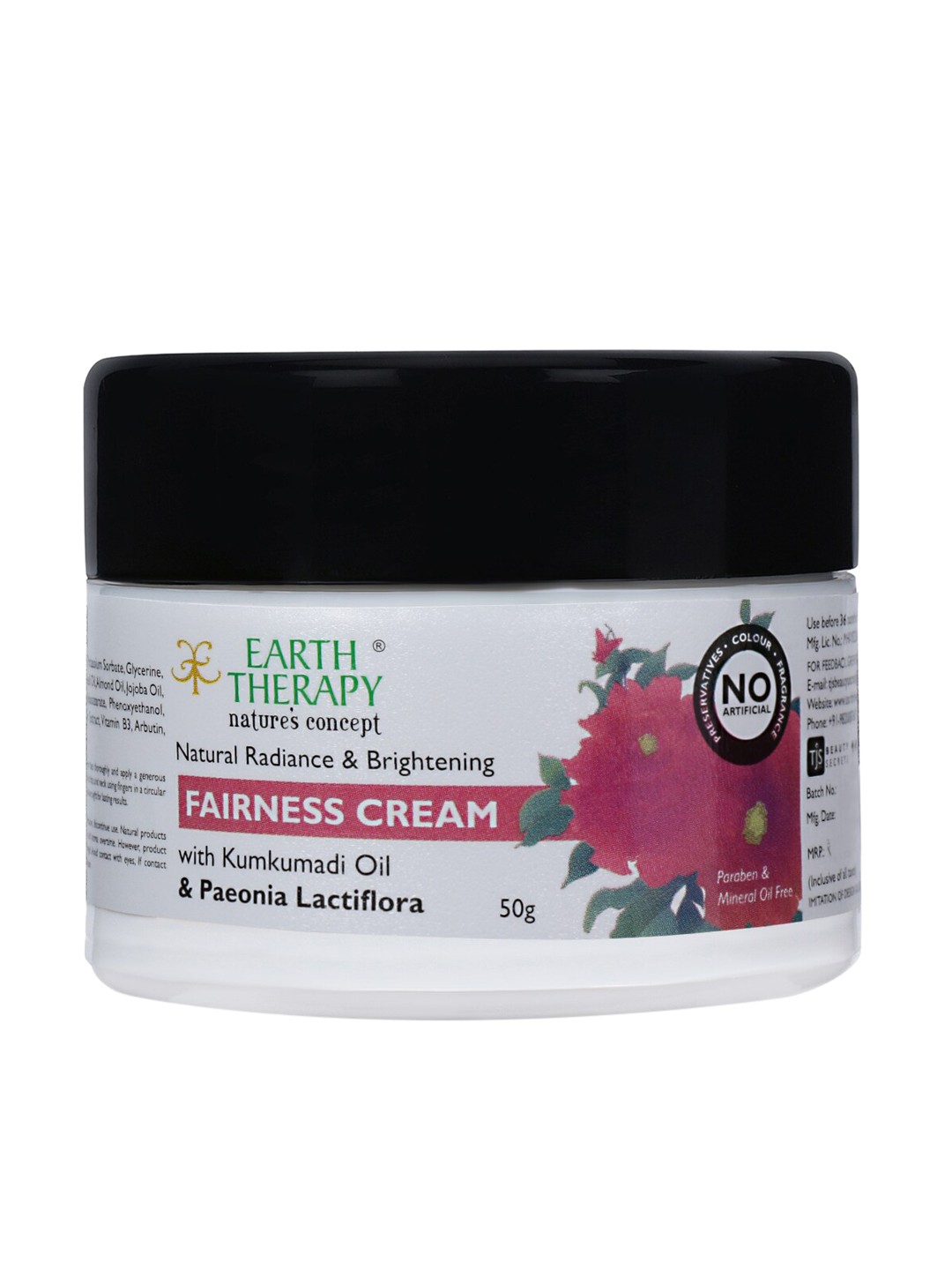 

EARTH THERAPY Skin Whitening And Brightening Day Cream 50g, White