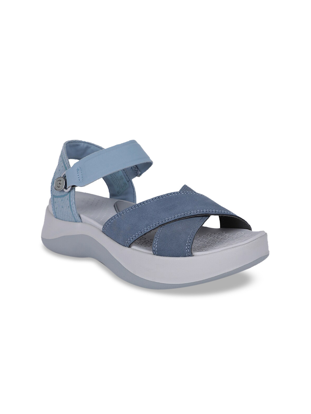 

Naturalizer Women Blue Colourblocked Flatforms