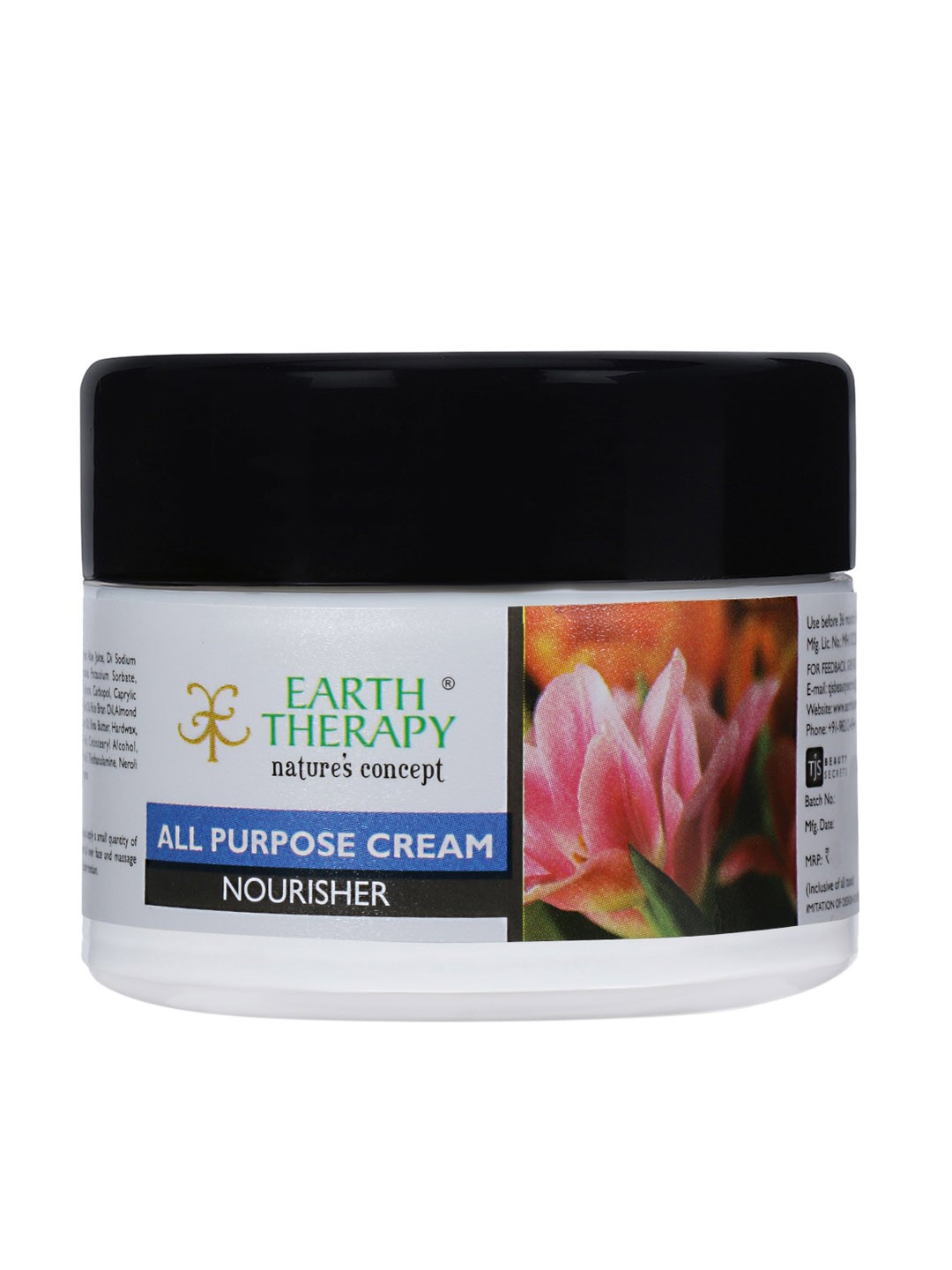 EARTH THERAPY Under Eye Dark Circle Lip Lightening Firmer Day and Night Cream 50g, White