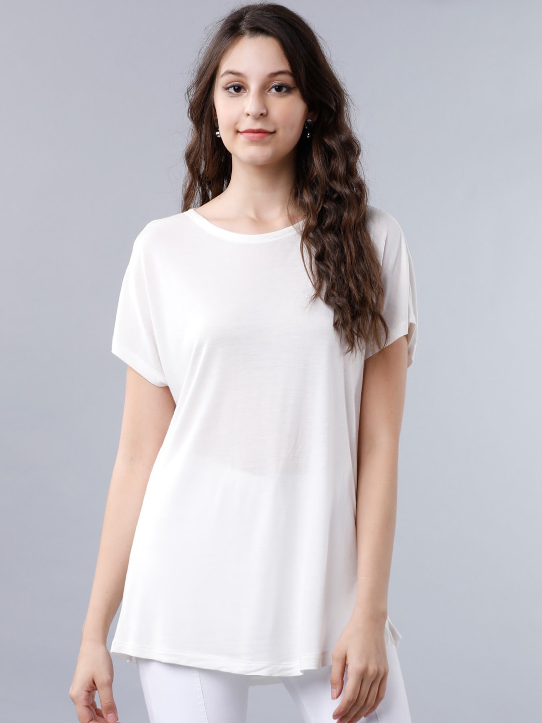 

Tokyo Talkies Women White Solid Top
