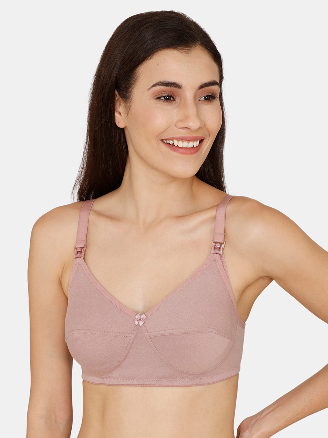 

Nejo Dusty Lavender Solid Non-Wired Non Padded Maternity Bra NJL005