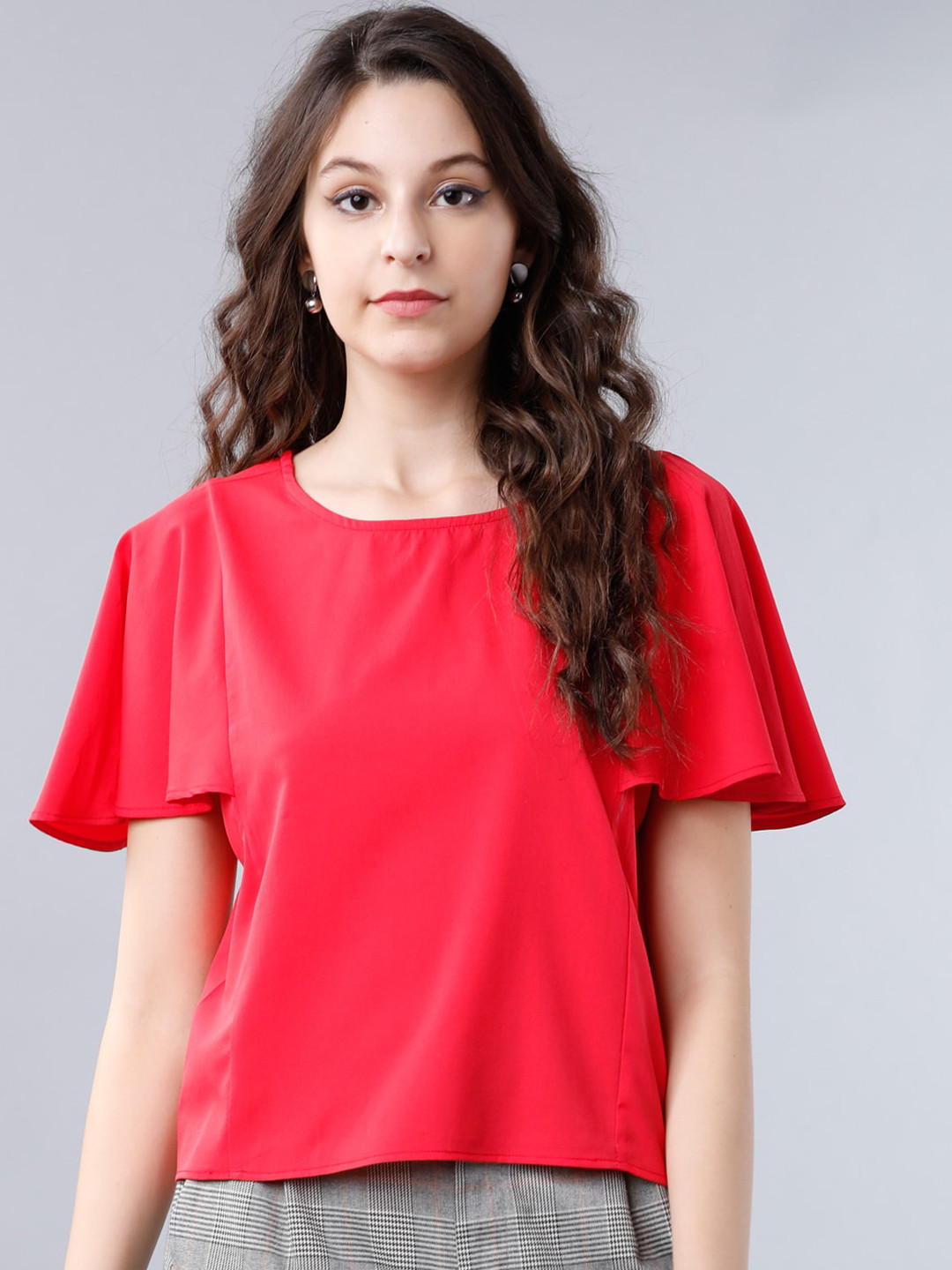 

Tokyo Talkies Women Red Solid Top