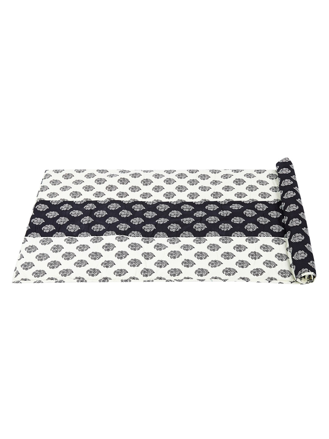 

SWAYAM Unisex White & Black Printed Reversible Fitness Training Yoga Mat