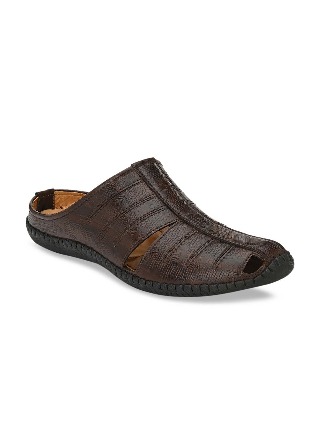 

El Paso Men Brown Shoe-Style Sandals