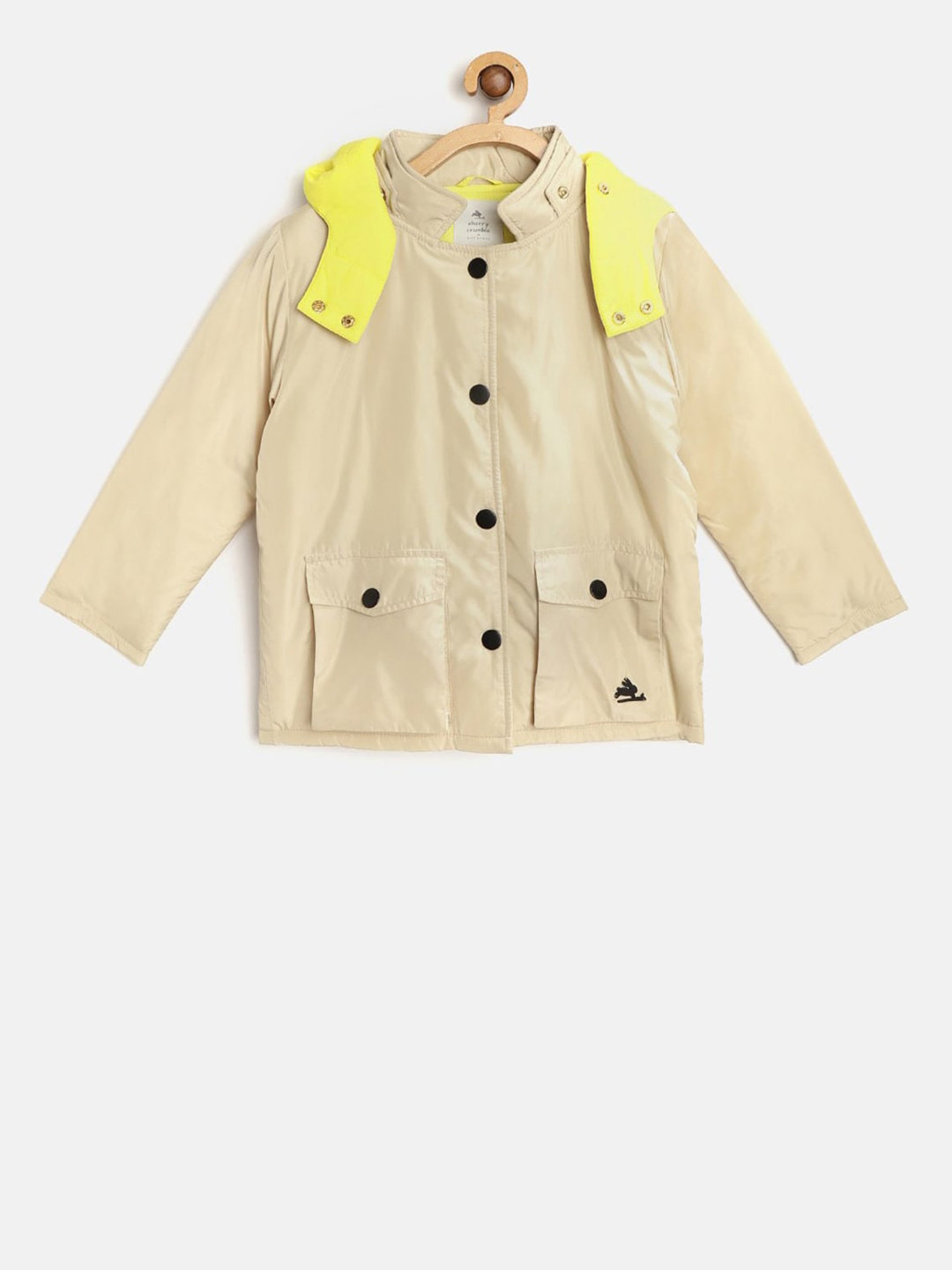 

Cherry Crumble Kids Beige Solid Tailored Jacket