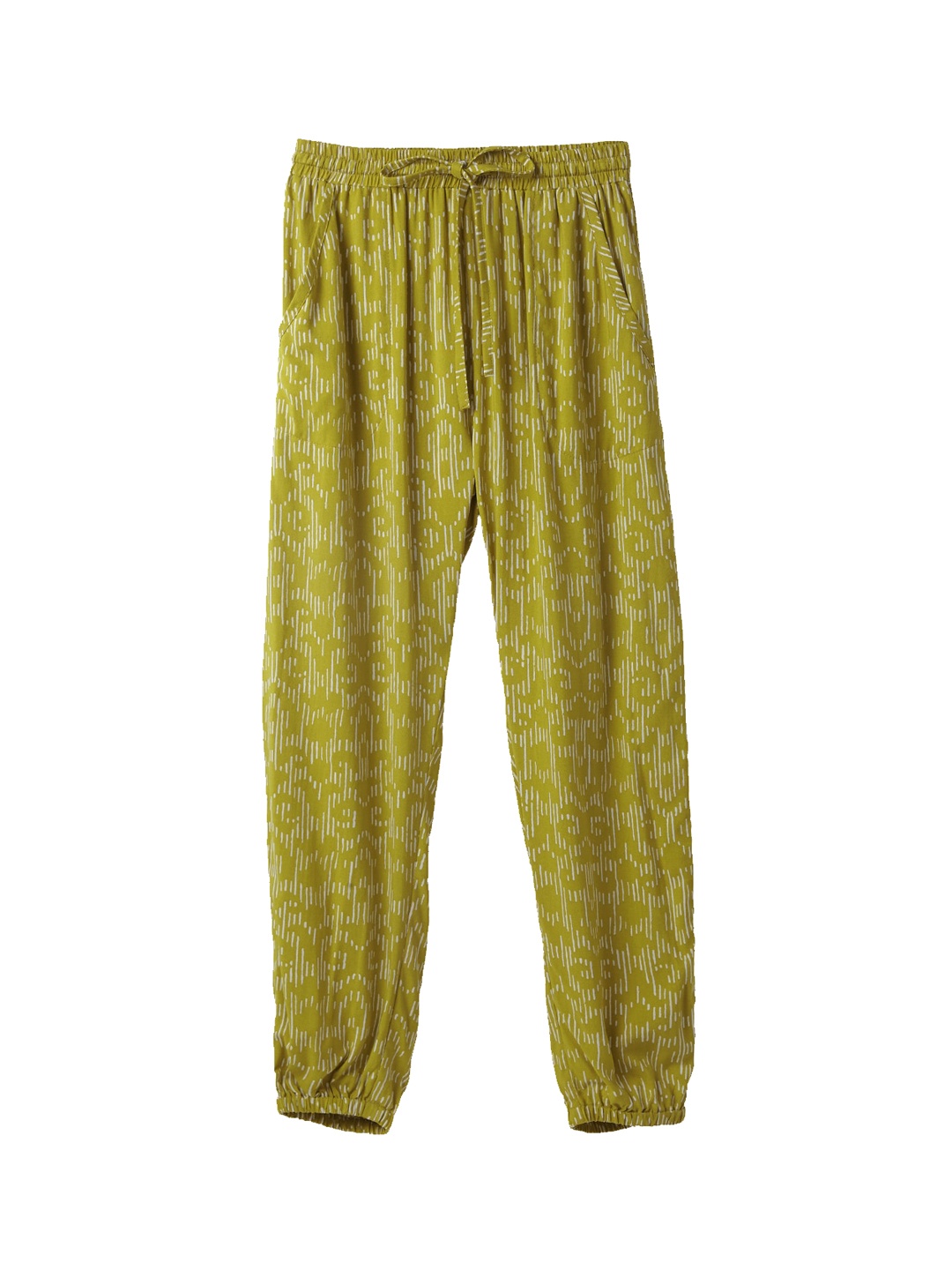 

Cub McPaws Girls Green & Off-White Regular Fit Printed Joggers