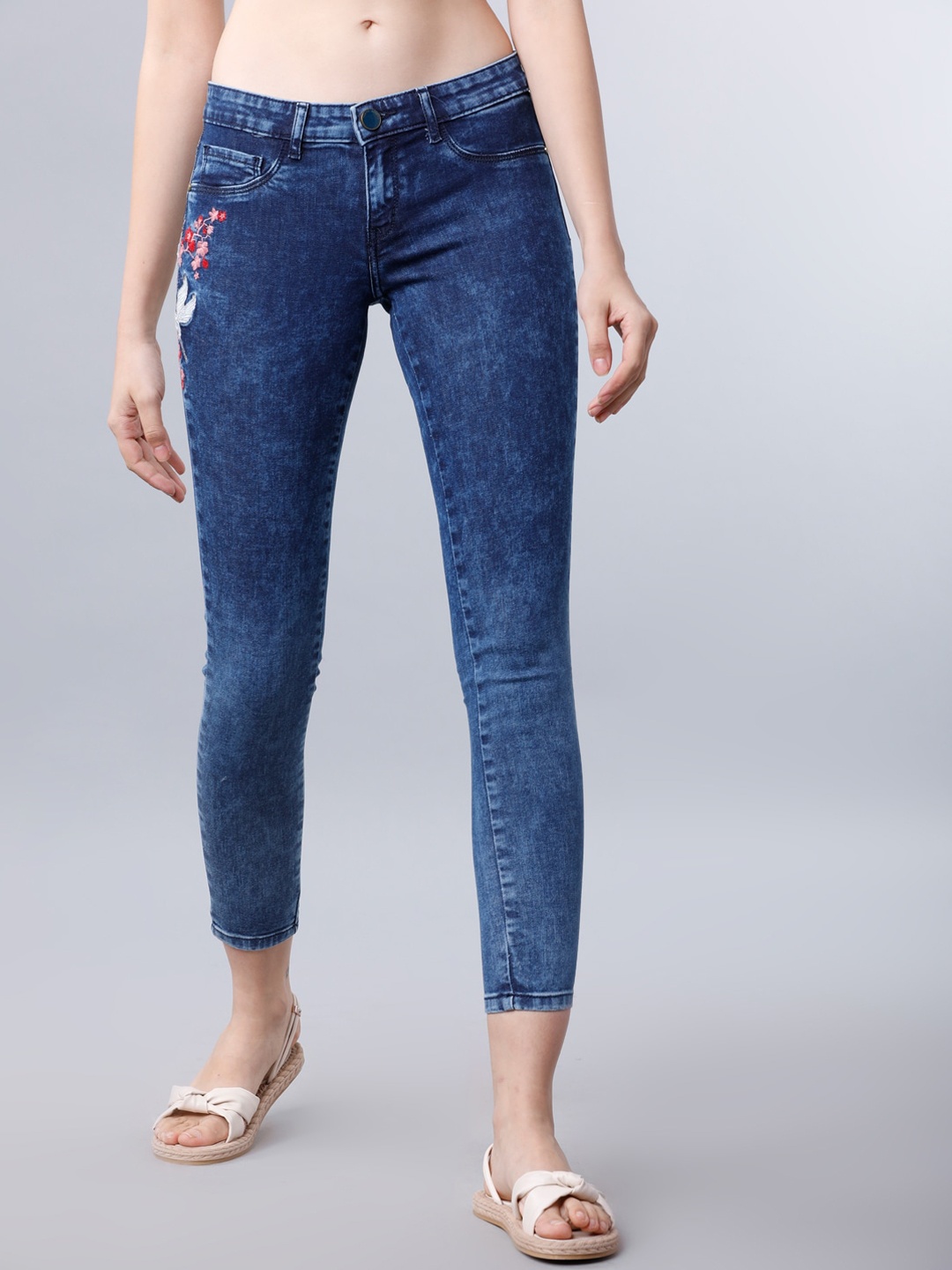 

Tokyo Talkies Women Navy Blue Super Skinny Fit High-Rise Clean Look Jeans