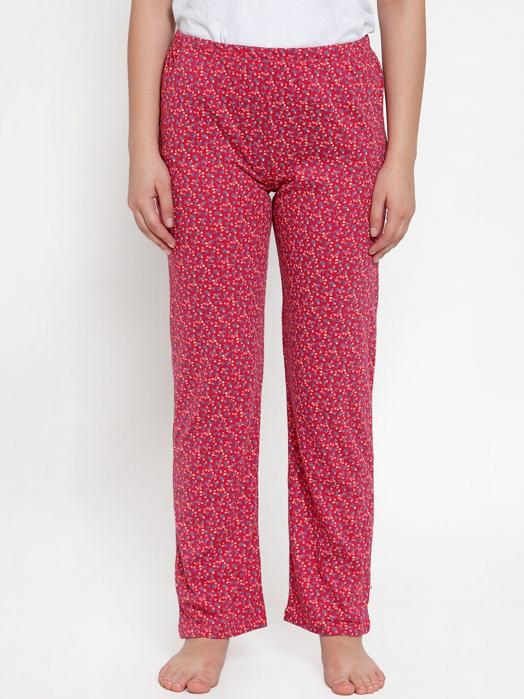 

CUKOO Women Pink Printed Lounge Pant