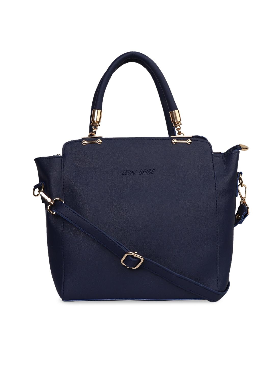 

LEGAL BRIBE Blue Solid Shoulder Bag