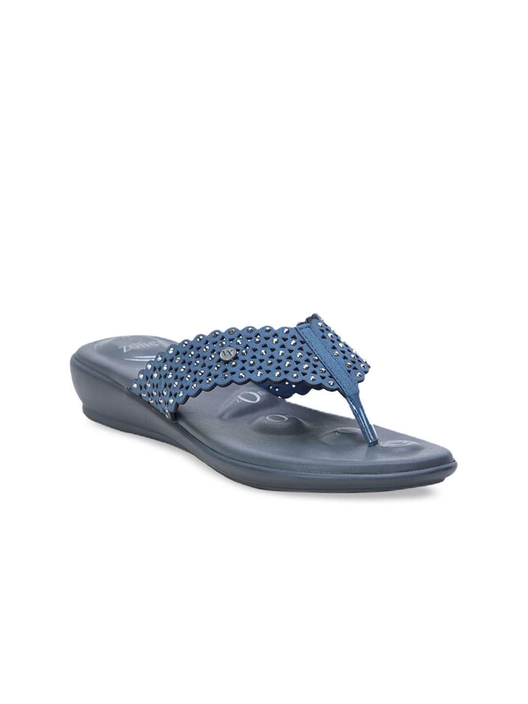 

VON WELLX GERMANY Women Blue Solid Open Toe Flats