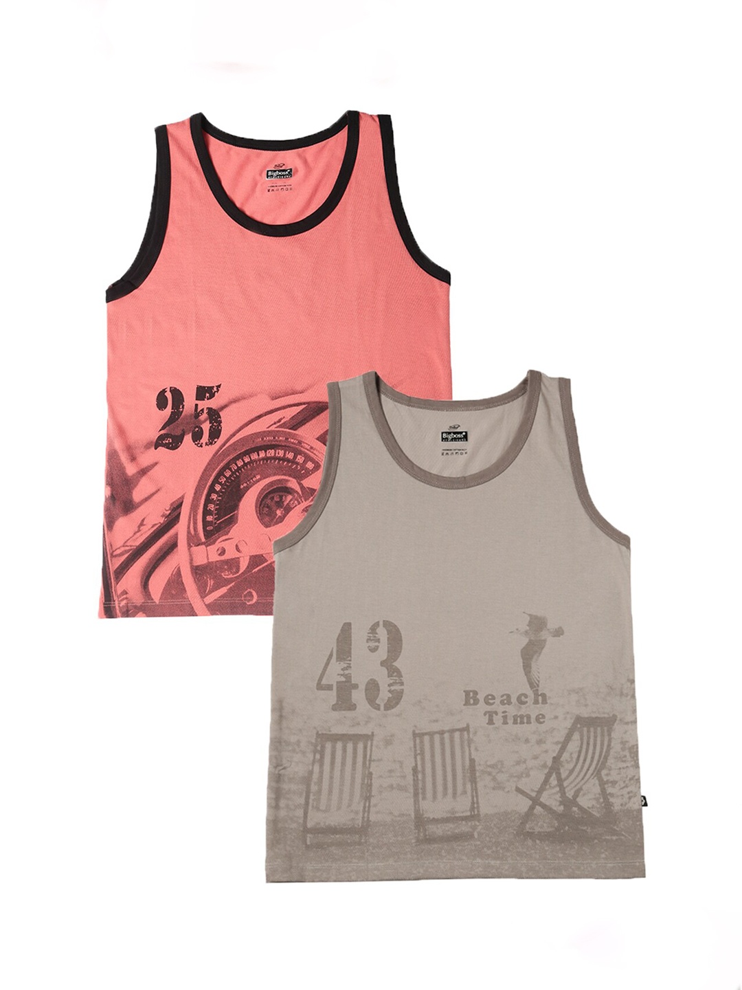 

Dollar Boys Pack Of 2 Assorted Tank Tops ATTT-602-PO2