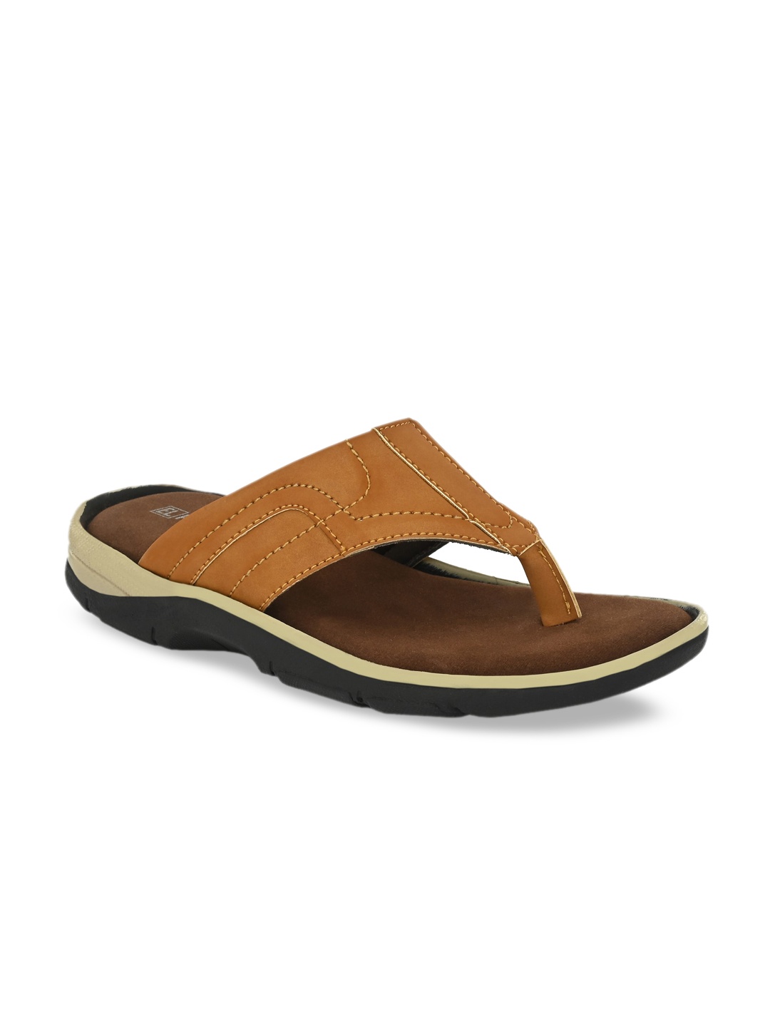 

El Paso Men Tan Brown Comfort Sandals