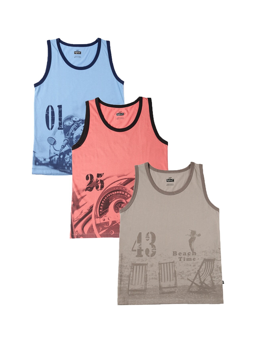 

Dollar Boys Pack Of 3 Assorted Tank Tops ATTT-602-PO3