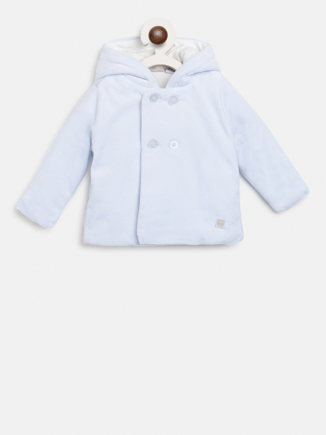 

Chicco Boys Blue Solid Front-Open Sweater