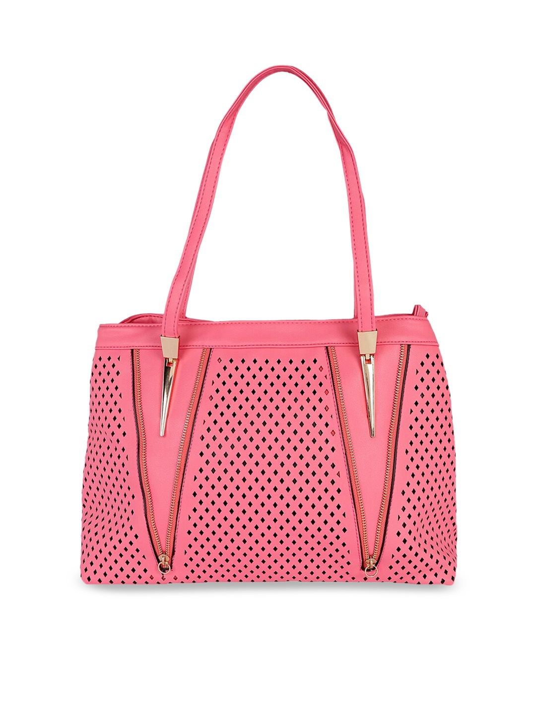 

KLEIO Pink Solid Shoulder Bag