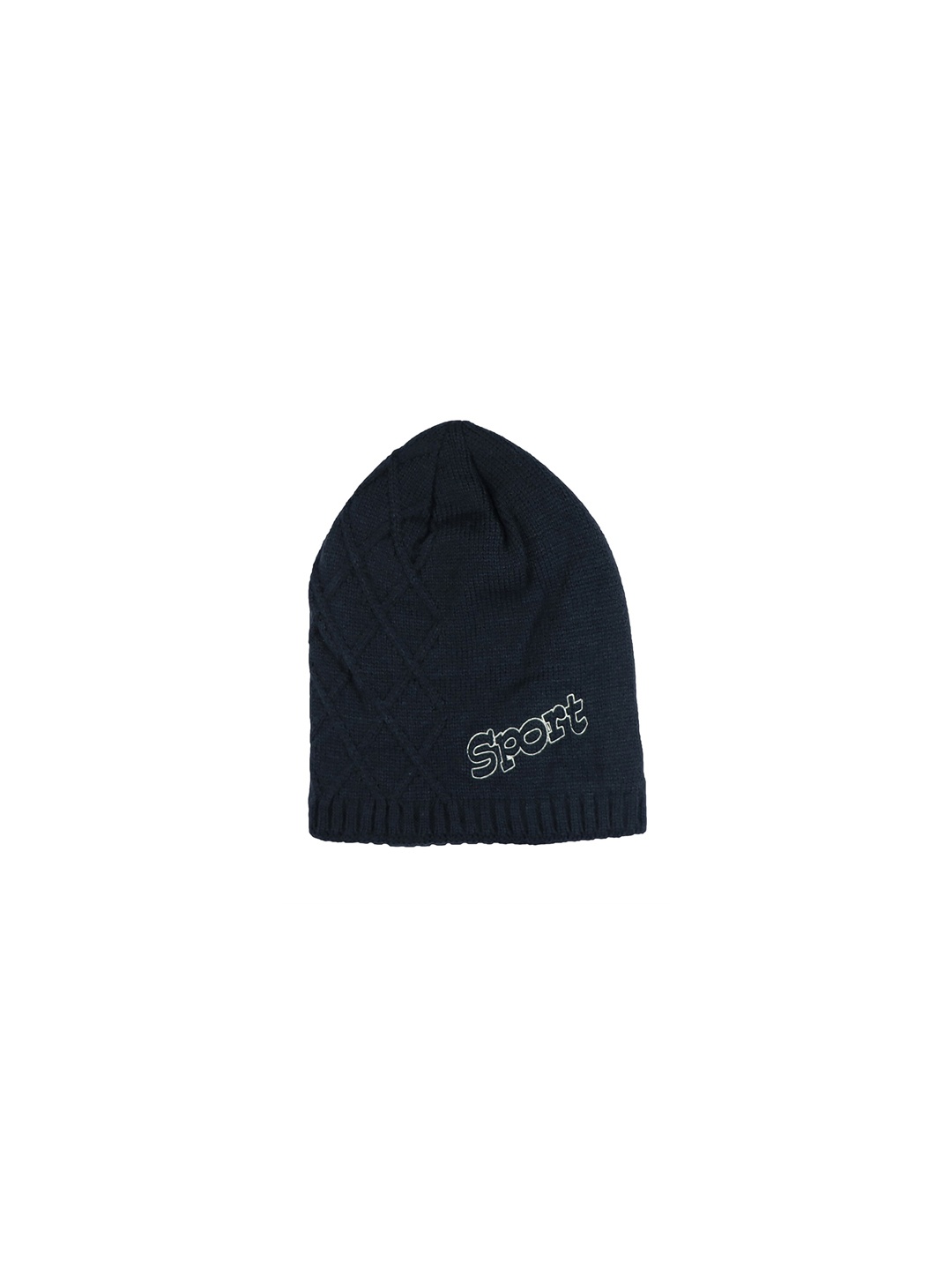 

iSWEVEN Unisex Blue Self Design Beanie