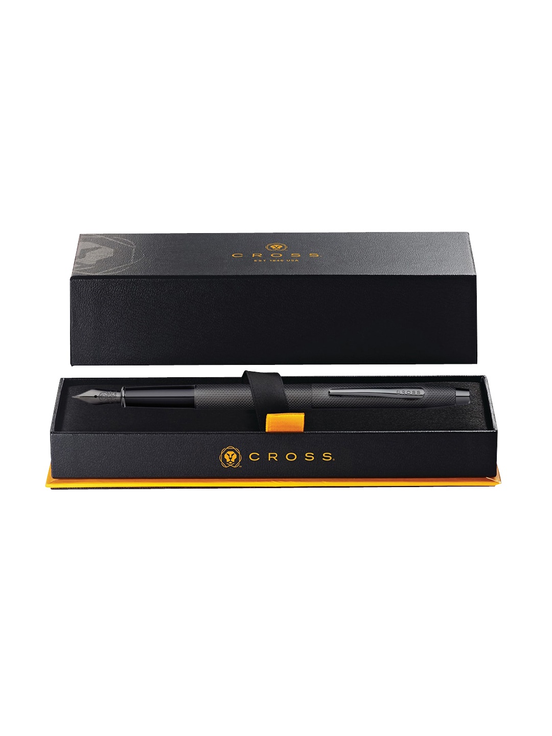 

Cross Black Classic Century Brushed PVD Engraving Fountain Pen With Gift Box
