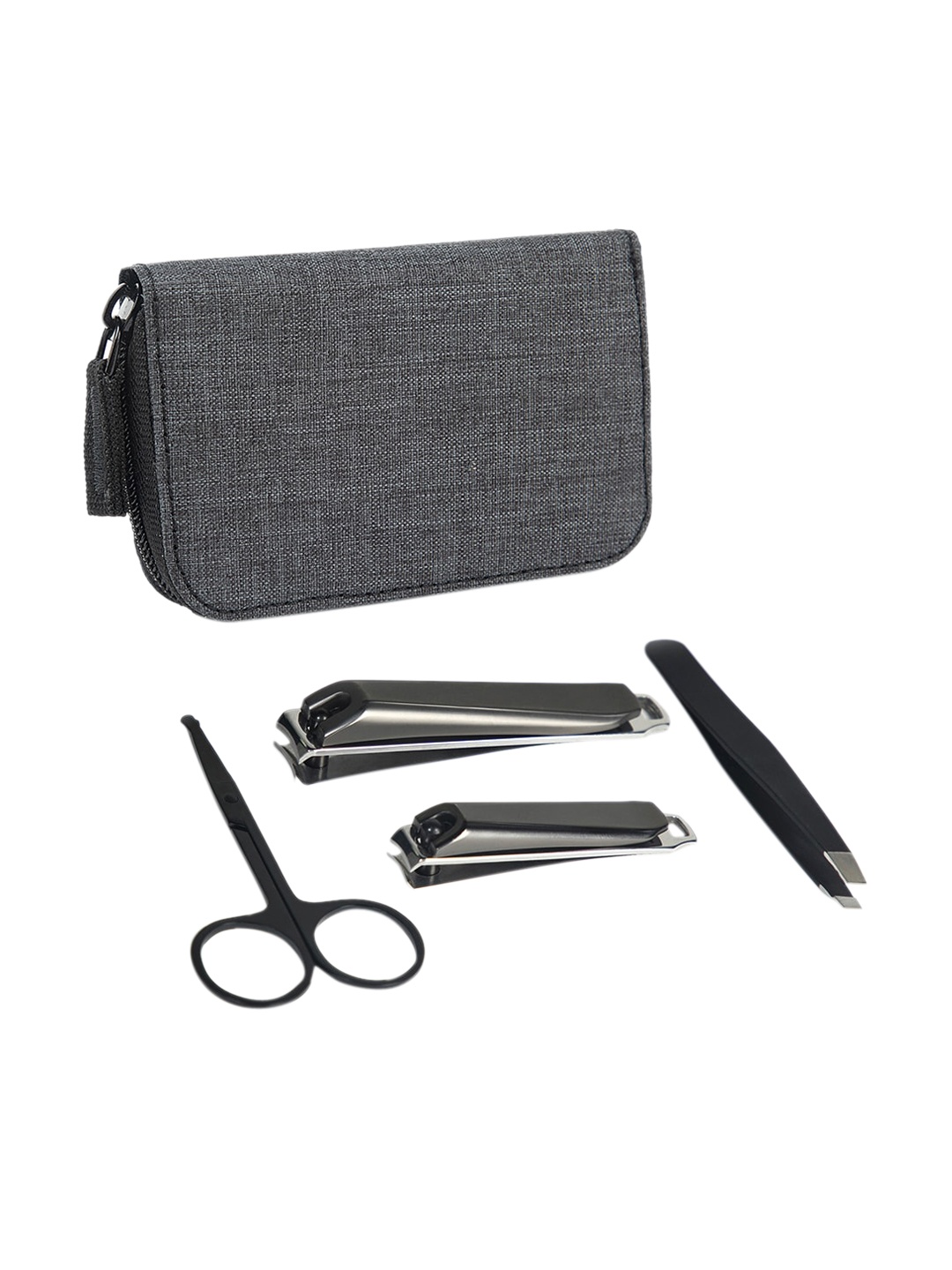 

MensXP Silver & Black 4 Pcs Nail Tool Kit