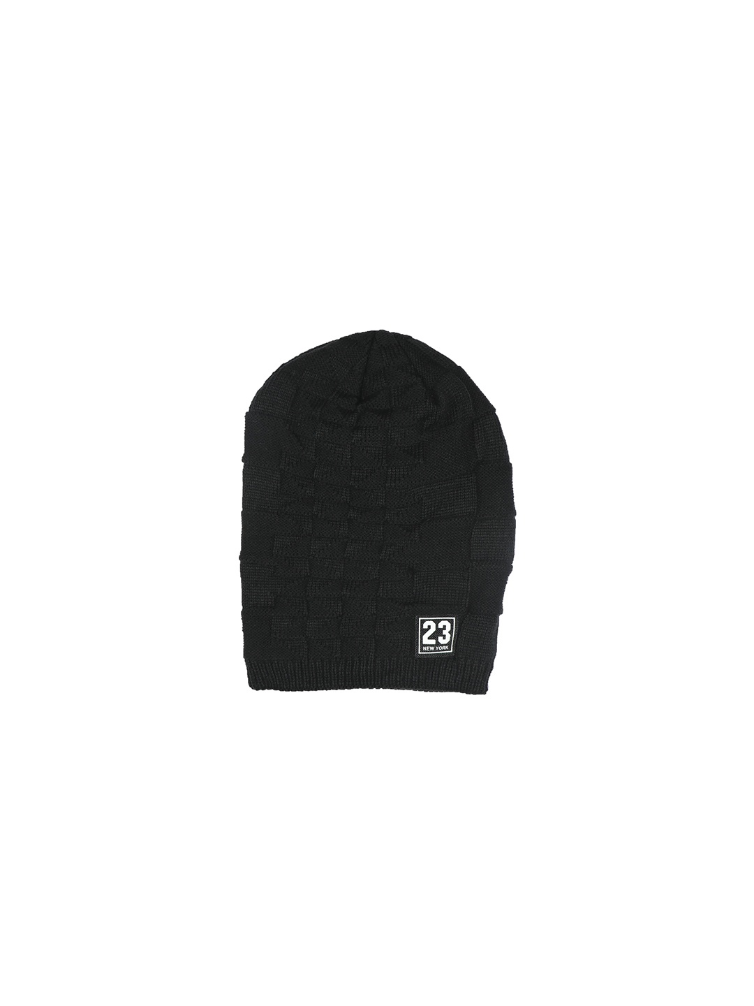 

iSWEVEN Unisex Black Solid Beanie