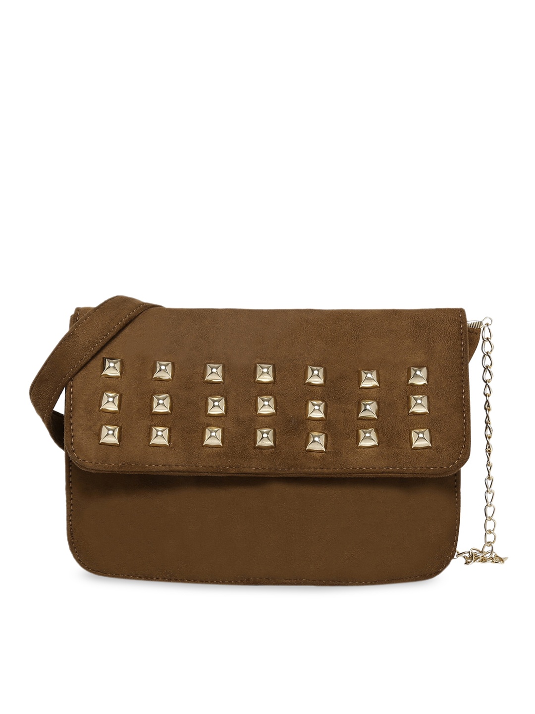 

KLEIO Brown Embellished Sling Bag
