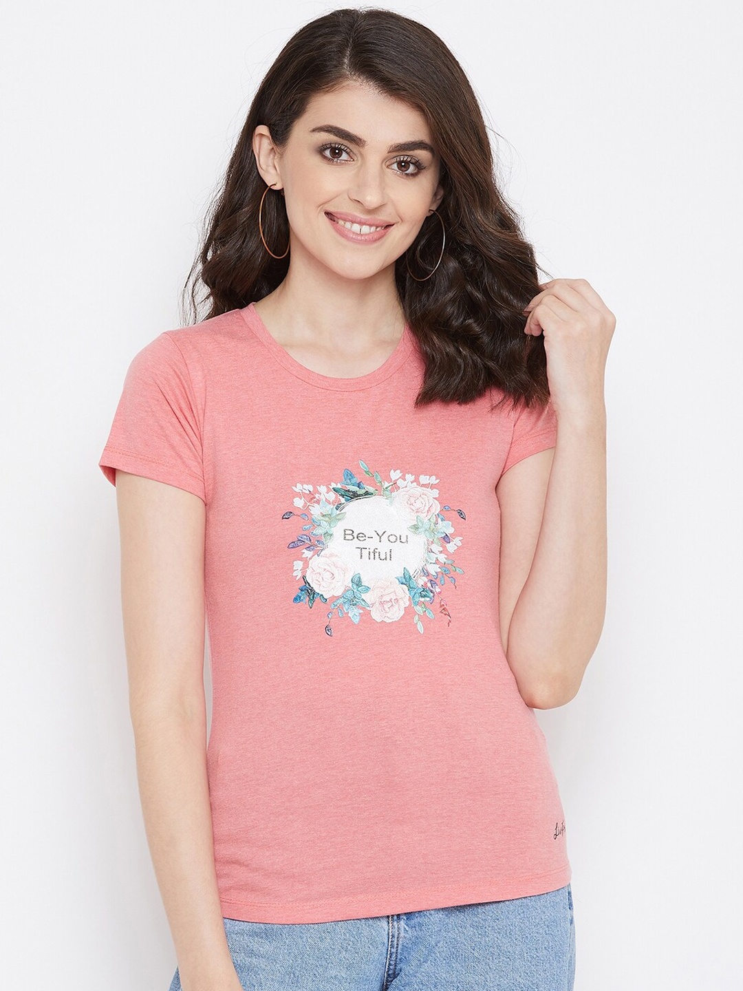 

NEVA Women Pink Printed Top