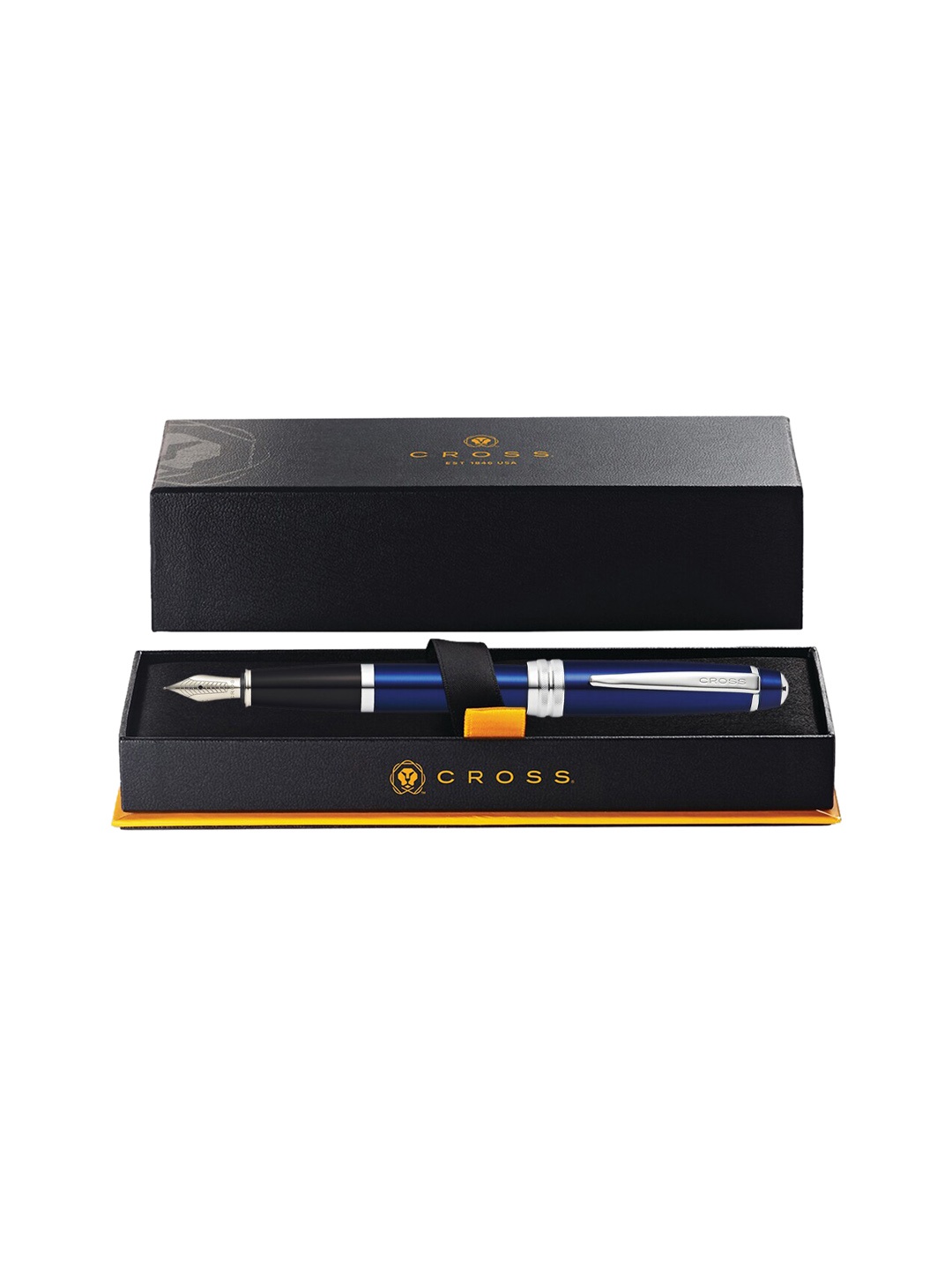 

Cross Black Lacquer Bailey Fountain Pen, Blue