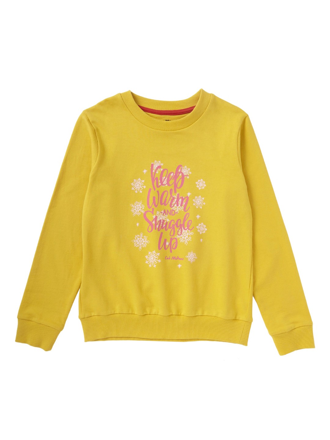 

Cub McPaws Girls Yellow Printed Sweatshirt