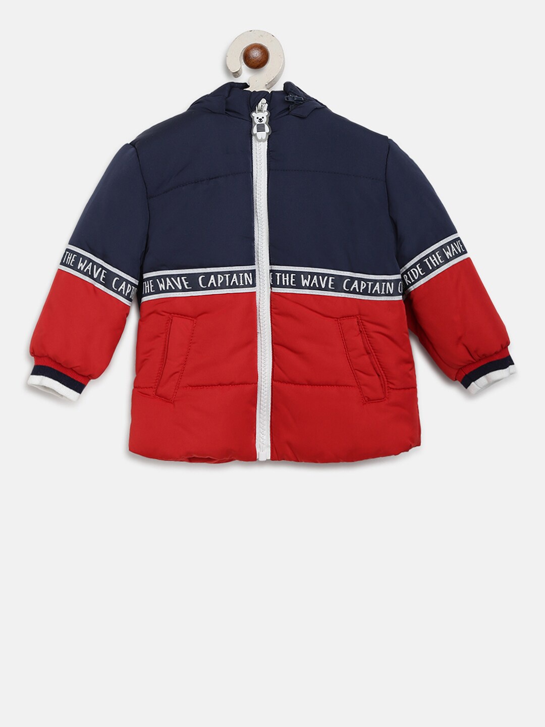 

Chicco Boys Navy Blue Colourblocked Water Resistant Padded Jacket