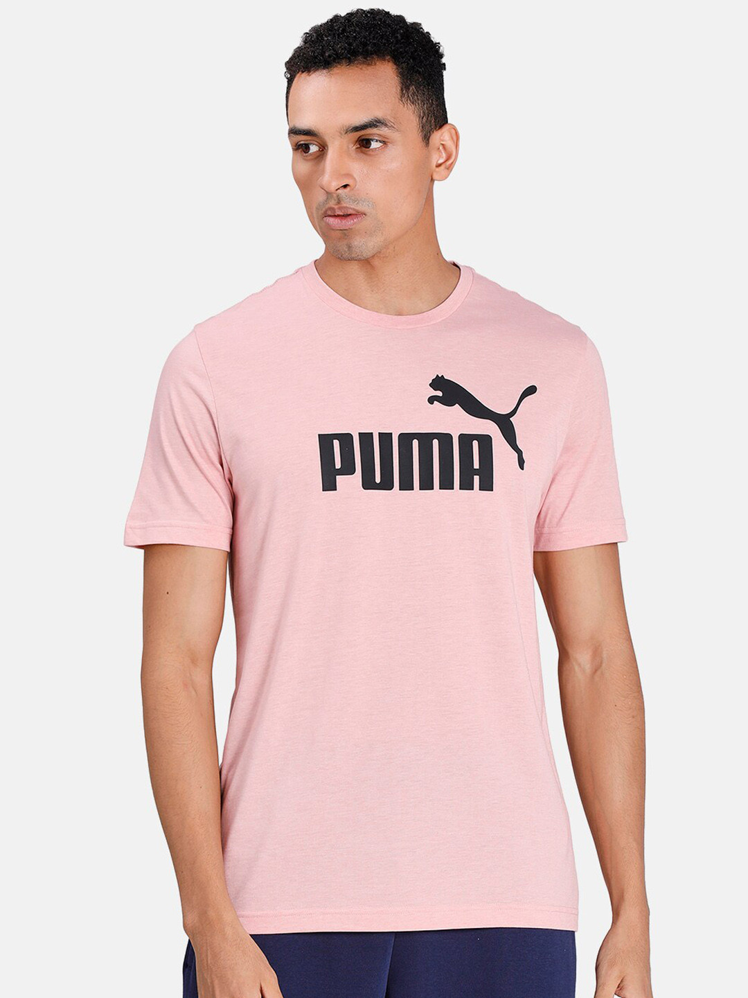 

Puma Men Pink Printed Round Neck T-shirt