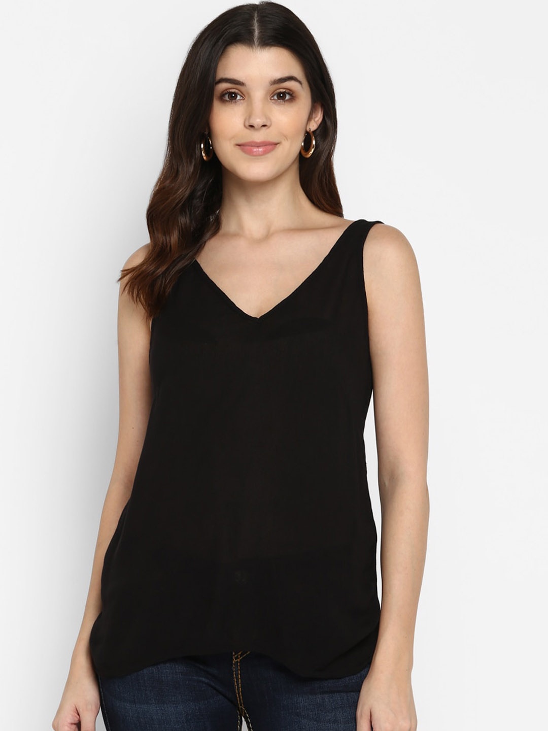 

Aditi Wasan Women Black Solid Top
