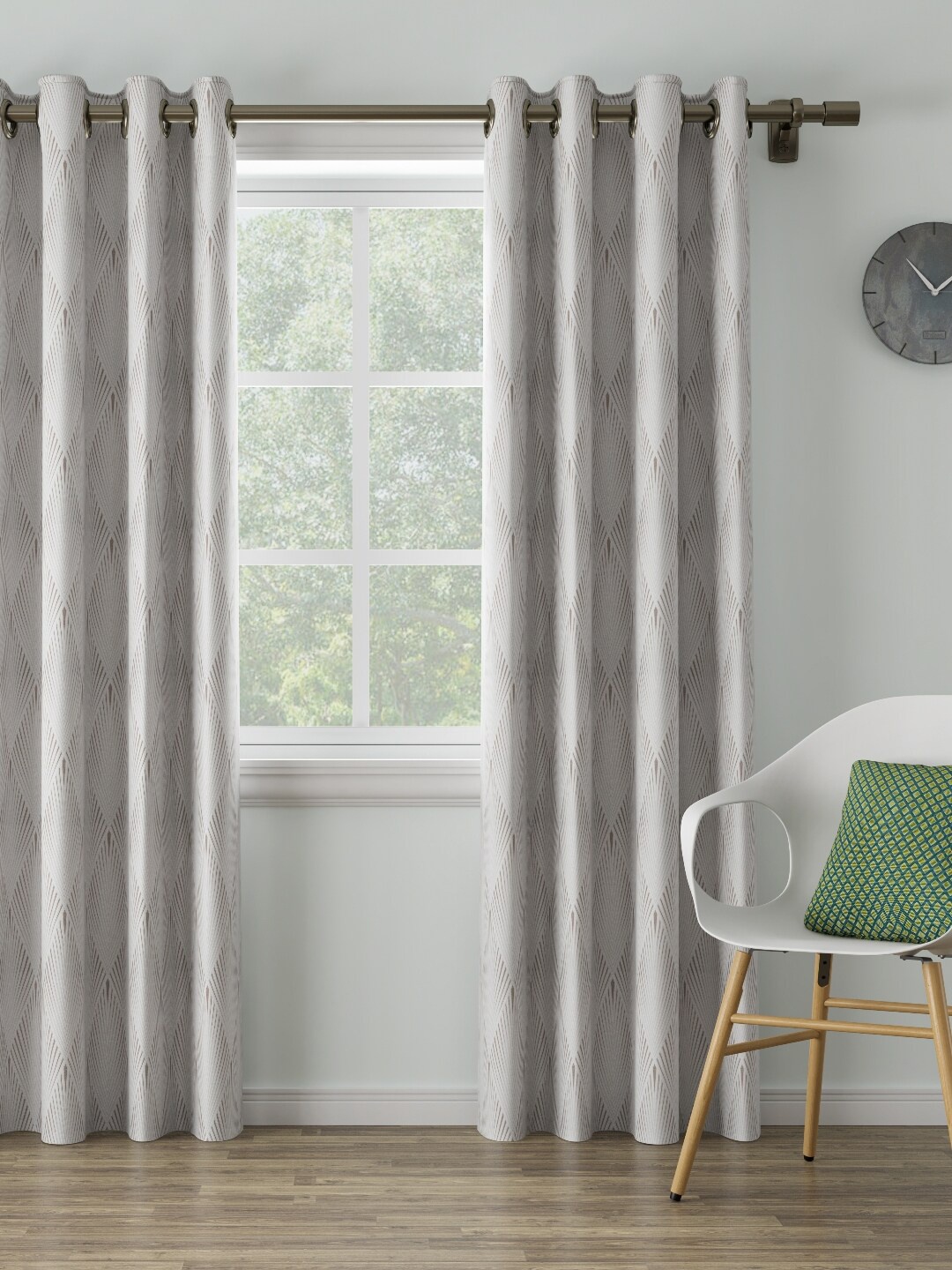 

DDecor Grey Single Long Door Curtain