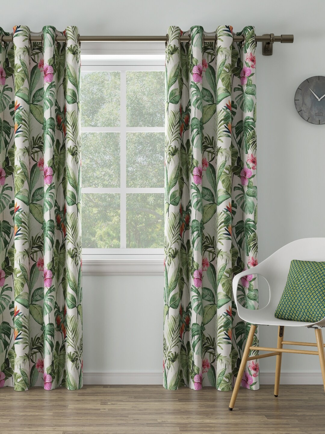 

DDecor Off-White Single Long Door Curtain