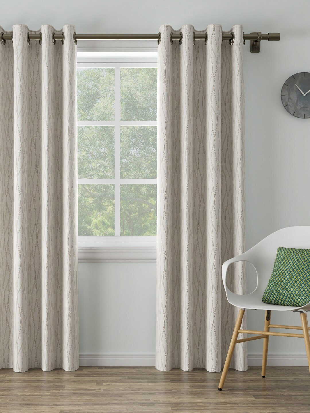 DDecor White Single Door Curtain