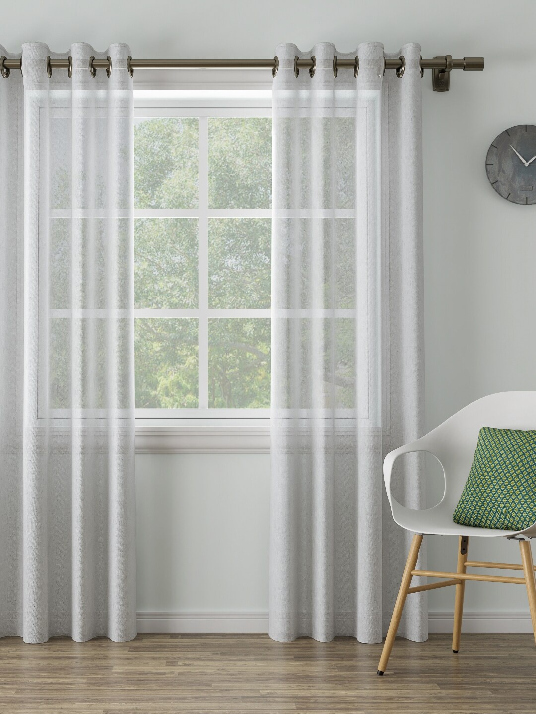 

DDecor White Single Door Curtain