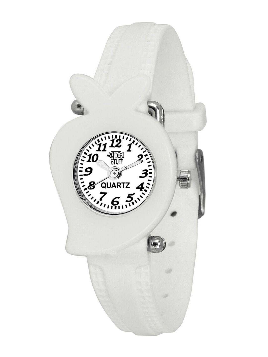 

SWADESI STUFF Girls White Analogue Watch 11 belt mango