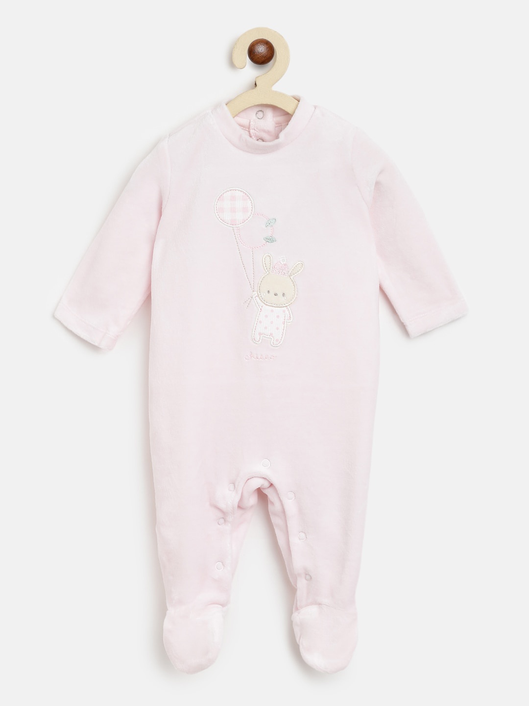 

Chicco Infant Kids Pink Appliqued Sleepsuit Bib & Hat Gift Box