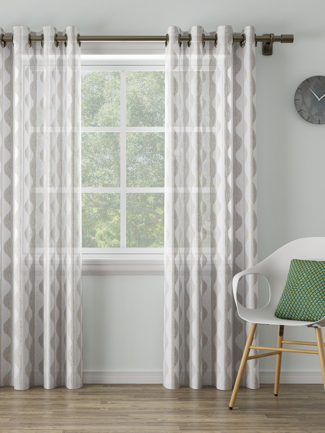 

DDecor Beige Single Door Curtain