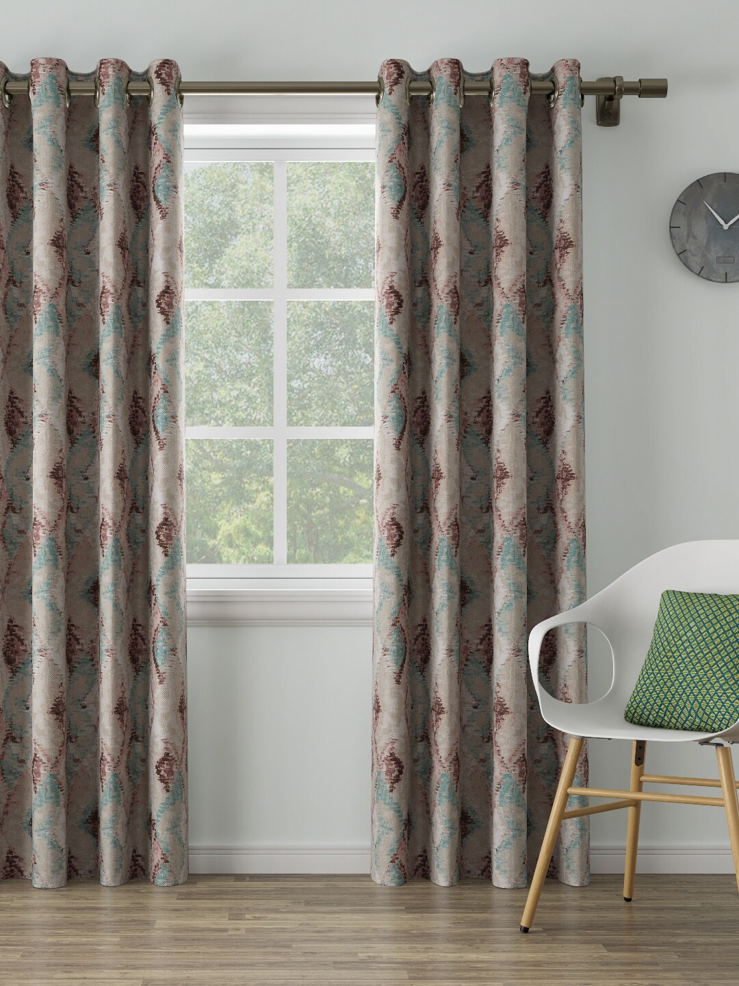 

DDecor Beige Single Door Curtain